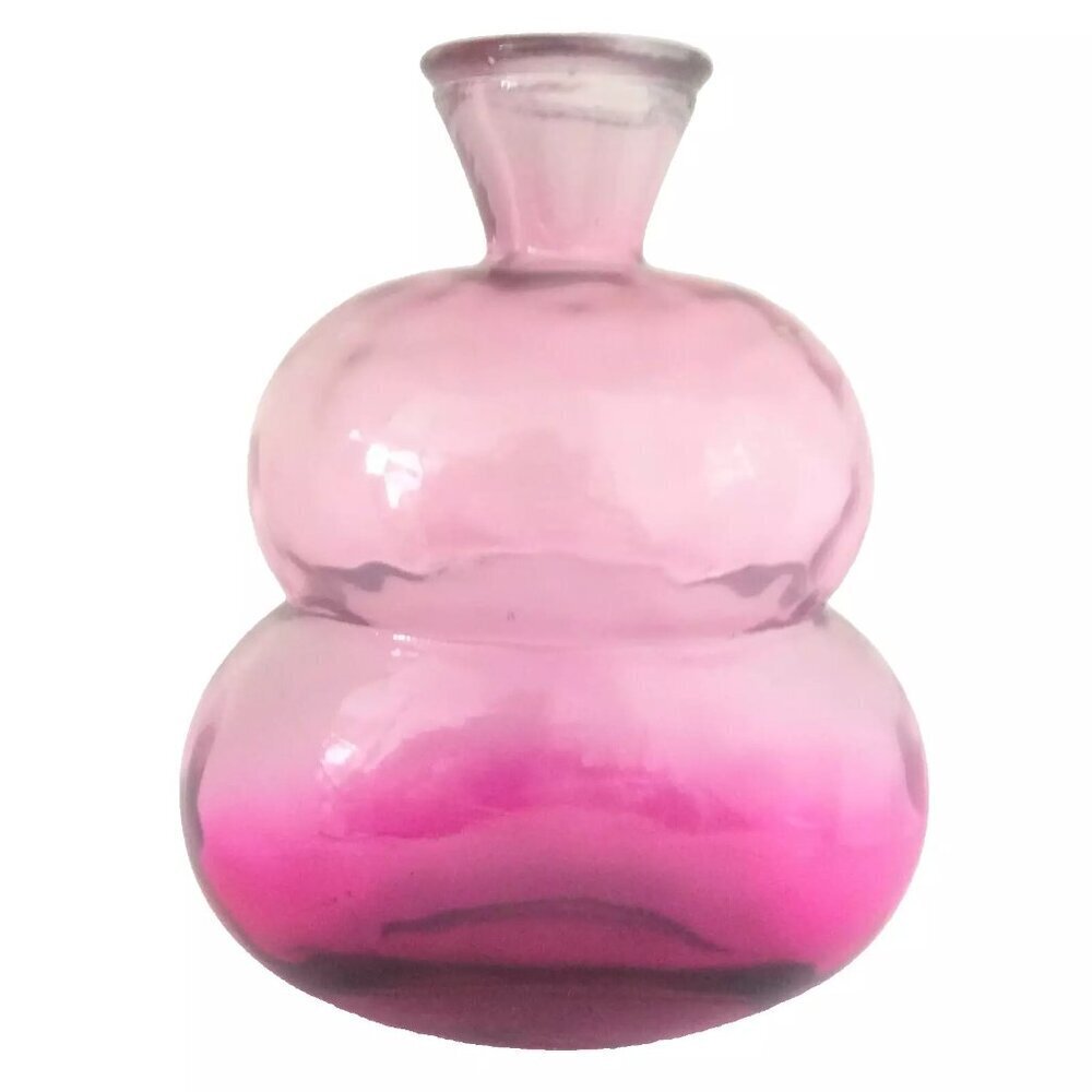 Vintage San Miguel Recycled Glass Company Hand Blown Bubble Decanter/Vase